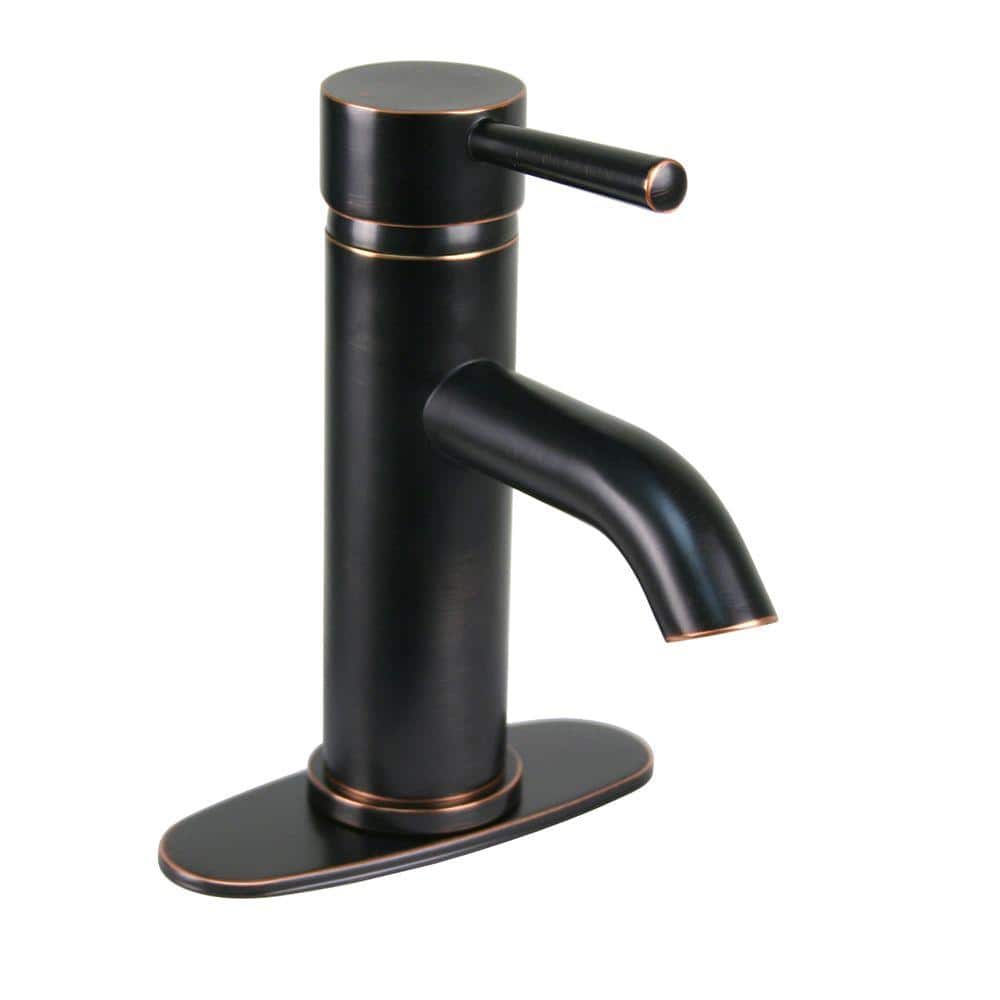 Brienza Moncalieri Single Hole 1-Handle Low-Arc Bathroom Faucet in Oil Rubbed Bronze -  BRN-MCRC1-ORB