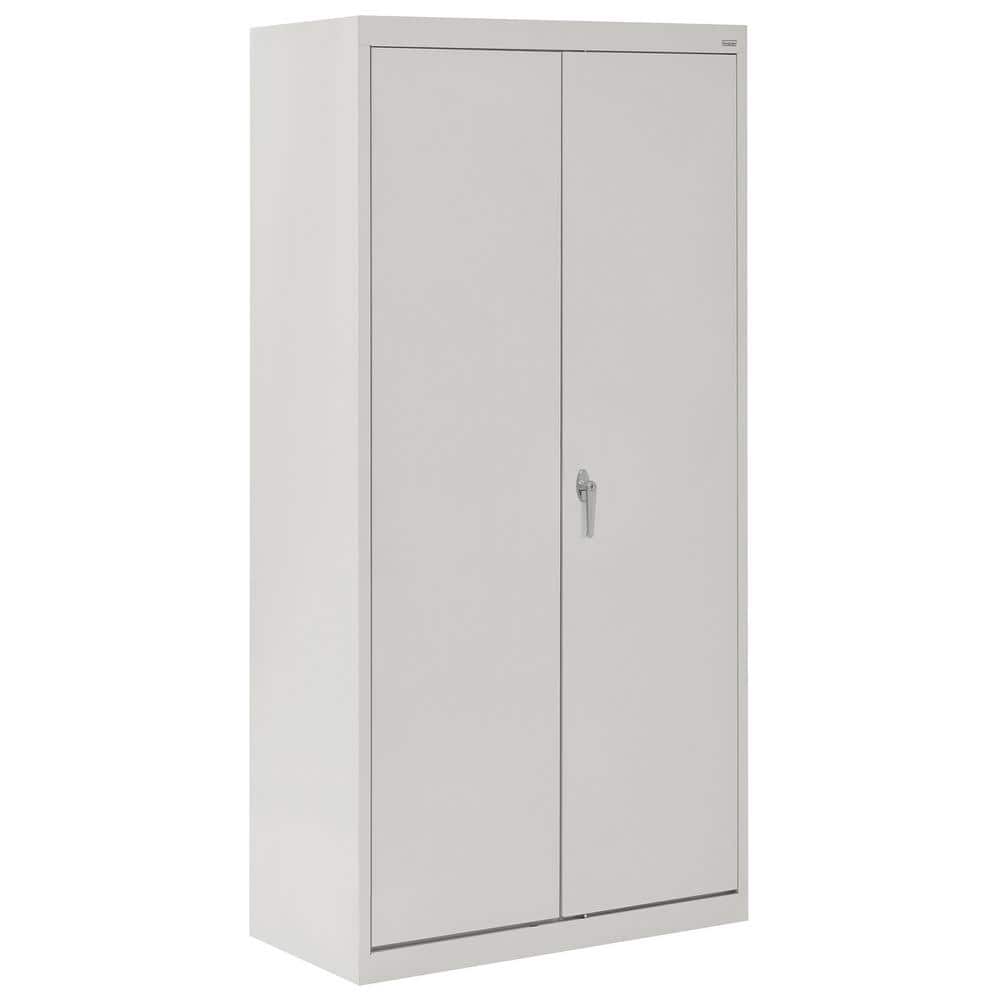 Sandusky Classic Series Combination Storage Cabinet with Adjustable Shelves in Dove Gray (36 in. W x 72 in. H x 24 in. D) -  CAC1362472-05