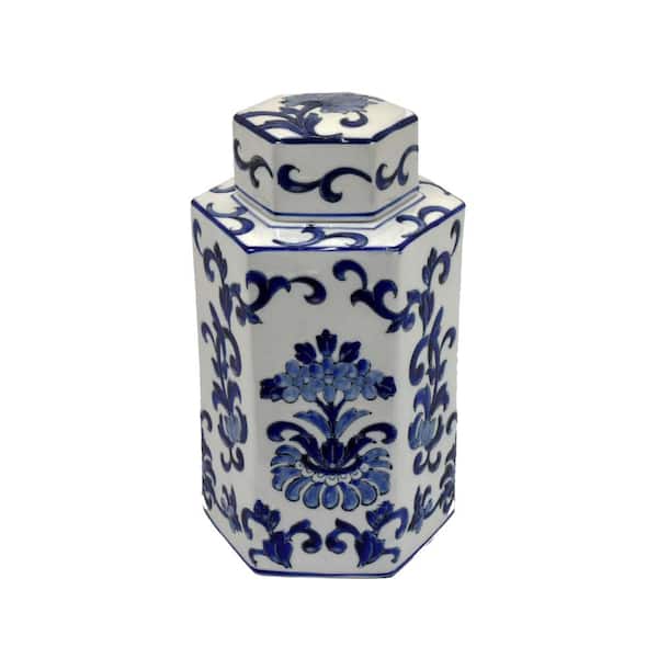 Benjara Ceramic Jar with Lid