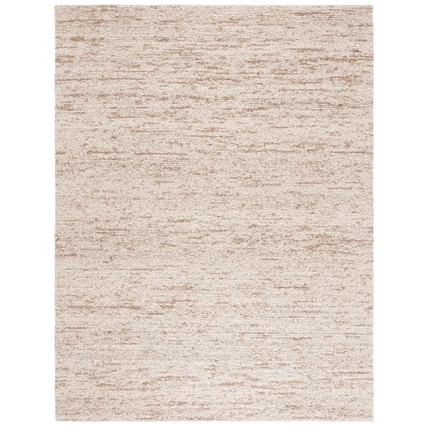 Natura 8 ft. x 10 ft. Ivory/Beige Patchy Solid Area Rug