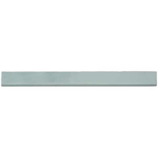 Ivy Hill Tile Nantucket Blue 2 in. x 20 in. Polished Ceramic Bullnose Tile