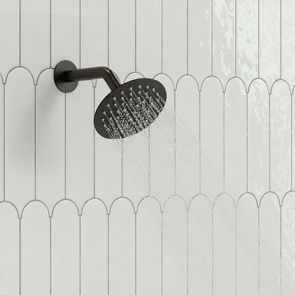 Single-Handle Rain 2-Spray Square 10 in. Dual Shower Head Fixed and Handheld Shower Head in Matte Black