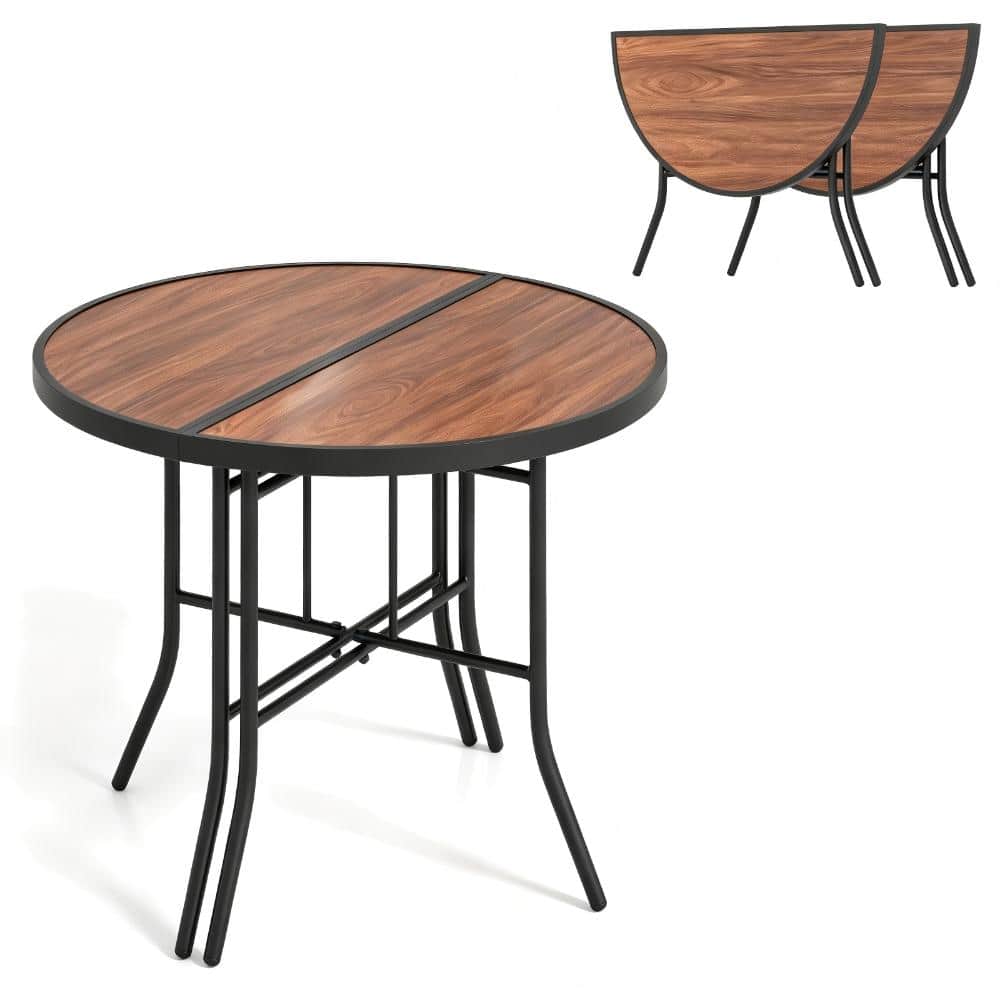 Half-Round Folding Event Table with SPC Top and Metal Frame for Indoor and Outdoor Use price history on PriceWatchPro