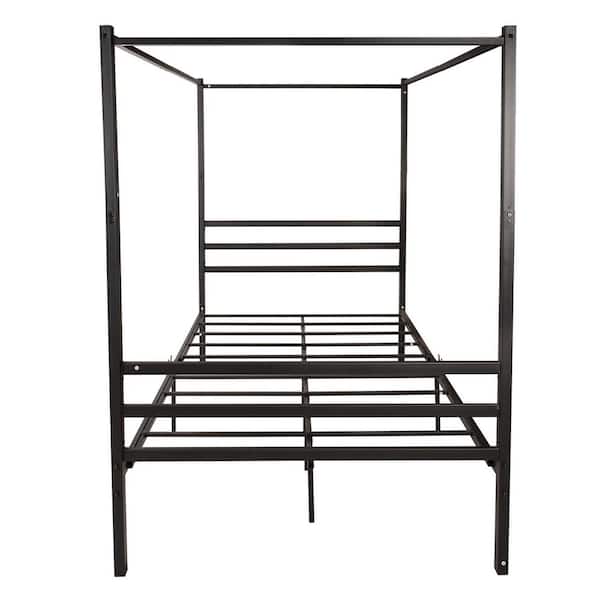 JASMODER Black Full Panel Bed