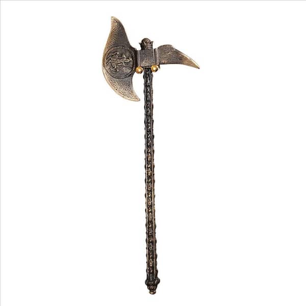 Design Toscano Violet-le-Duc Medieval Knight Cast Iron Display Battle Pick Axe