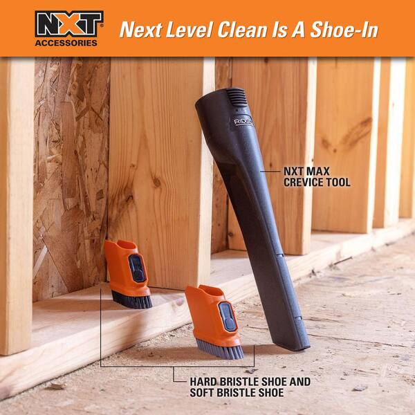 RIDGID 2-1/2 in. MAX2502A NXT Max Locking Crevice Tool Shop Vacuum