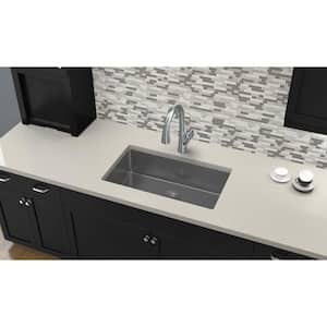 Crosstown 31 in. Undermount Single Bowl 16-Gauge Stainless Steel Kitchen Sink Only