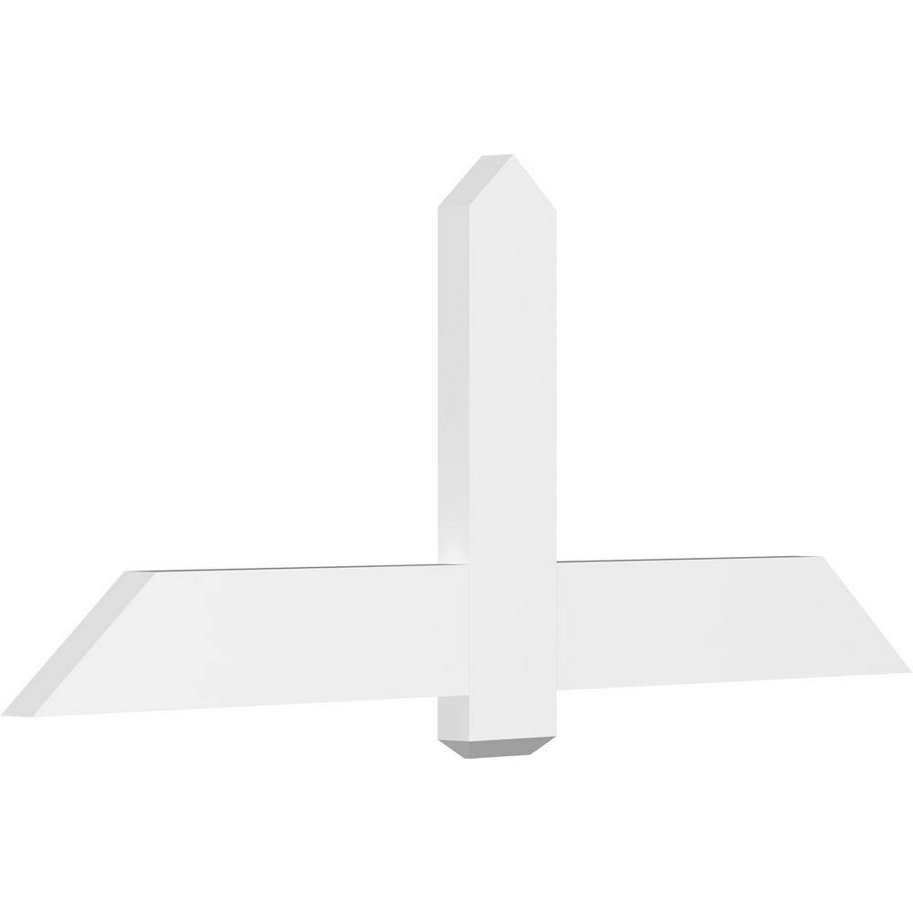 60 in. W x 25 in. H x 2 in. D x 6 in. F, 10/12 Pitch, Eugene Signature Urethane Gable Bracket, Primed Tan price history on PriceWatchPro