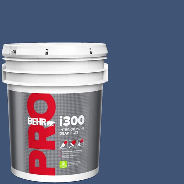 5 gal. #600D-7 Daring Indigo Dead Flat Interior Paint