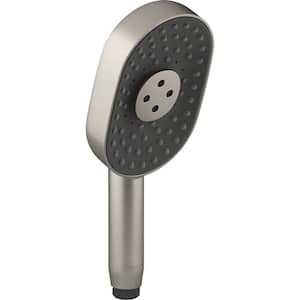 Statement 3-Spray Patterns with 2.5 GPM 3.63 in. Wall Mount Handheld Shower Head in Vibrant Brushed Nickel