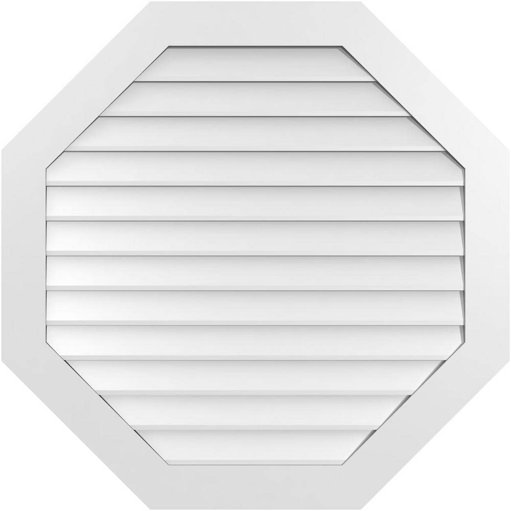 40 in. x 40 in. Octagonal Surface Mount PVC Gable Vent: Decorative with Standard Frame price history on PriceWatchPro