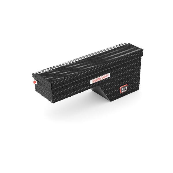 47 in. Black Aluminum Passenger Side Wheel Well Tool Box