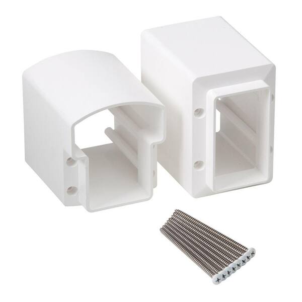 TAM-RAIL PVC White Multi-Angle Bracket Kit