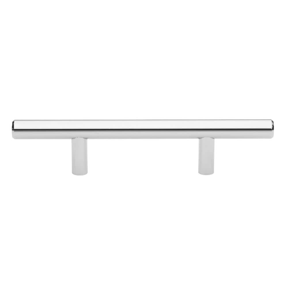 Polished Chrome 3" Center-to-Center Modern Bar Pull
