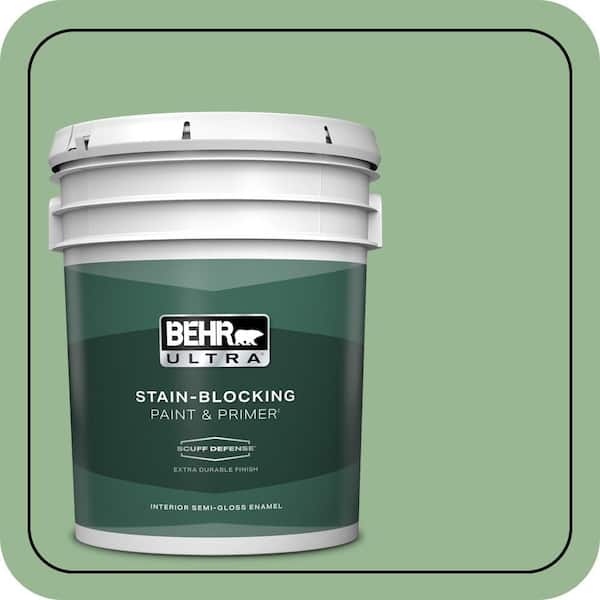 BEHR ULTRA 5 gal. #M400-4 Brookview Extra Durable Semi-Gloss Enamel Interior Paint & Primer