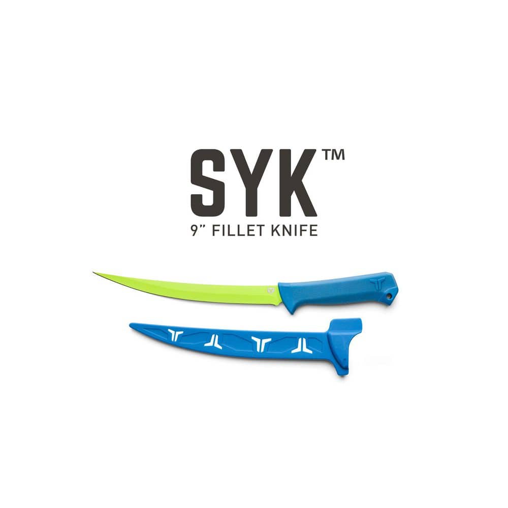 TRUE Syk 9 in. Fillet Knife with TPR Handle TRU-FSH-0005 TRUE Syk 9 in. Fillet Knife with TPR Handle TRU-FSH-0005