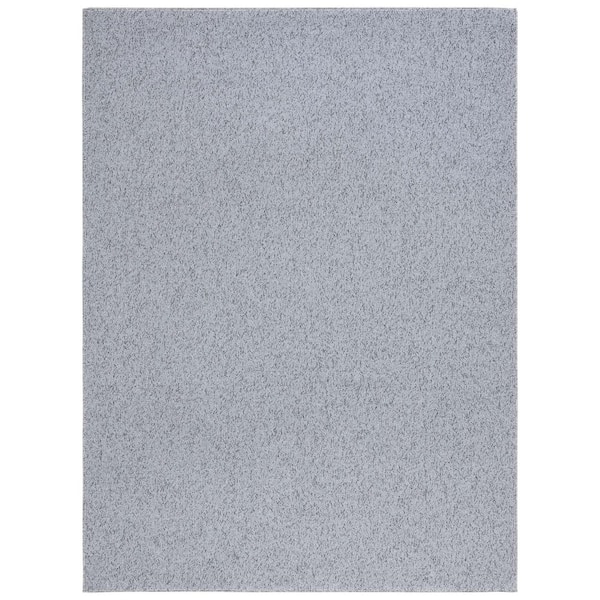 River 9 ft. x 12 ft. Gray/Charcoal Solid Marle Area Rug