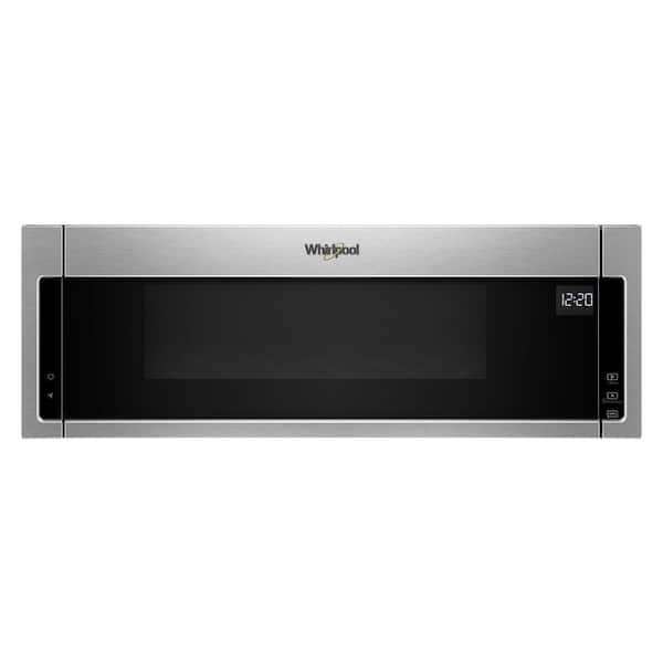 Whirlpool 1.1 cu. ft. Over the Range Low Profile Microwave Hood Combination in Stainless Steel