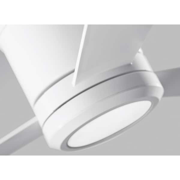 Monte Carlo Clarity Ii 42 In, 42 White Flush Mount Ceiling Fan With Remote Control