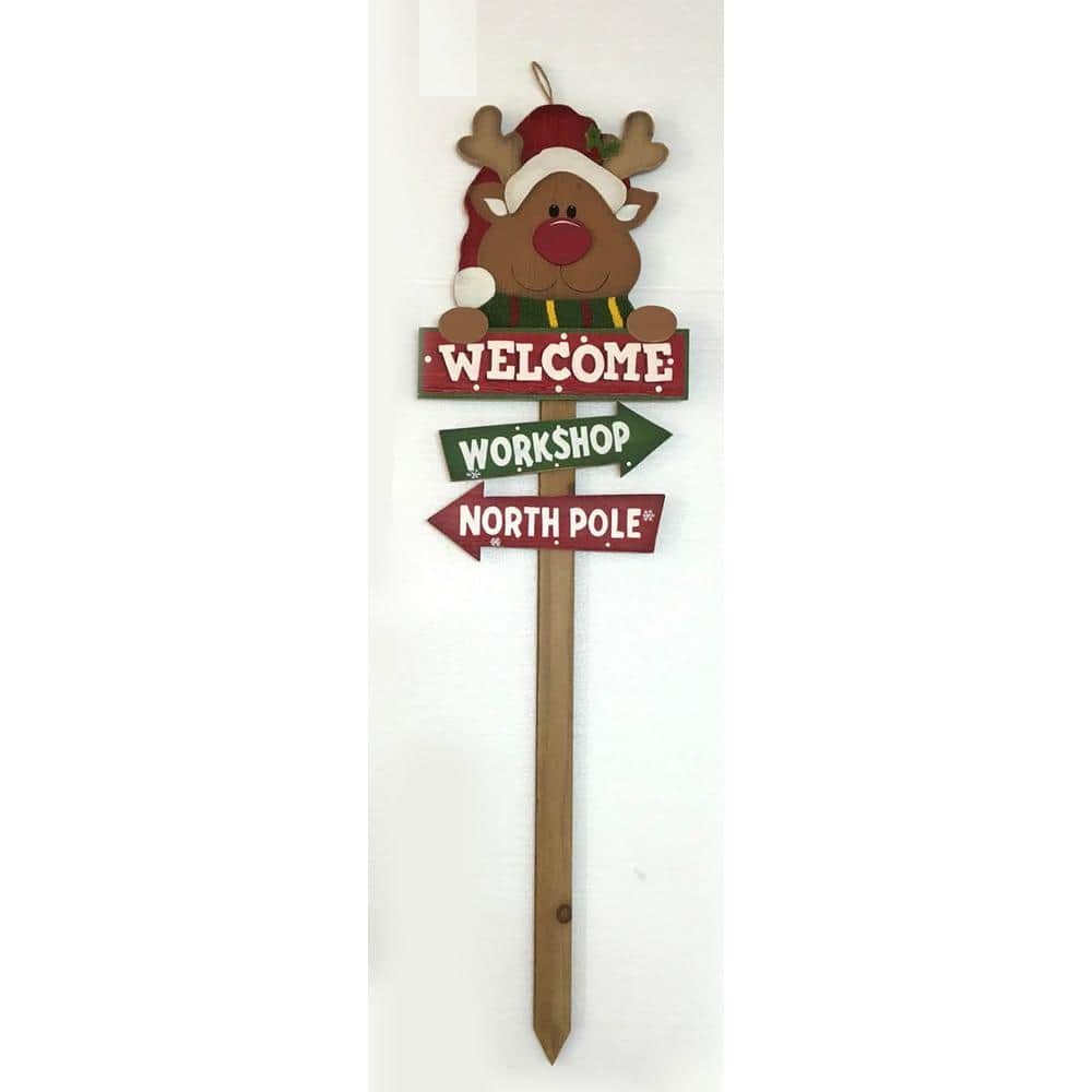 Home Accents Holiday 36 in. Holiday Yard Stake (5 Assorted Styles