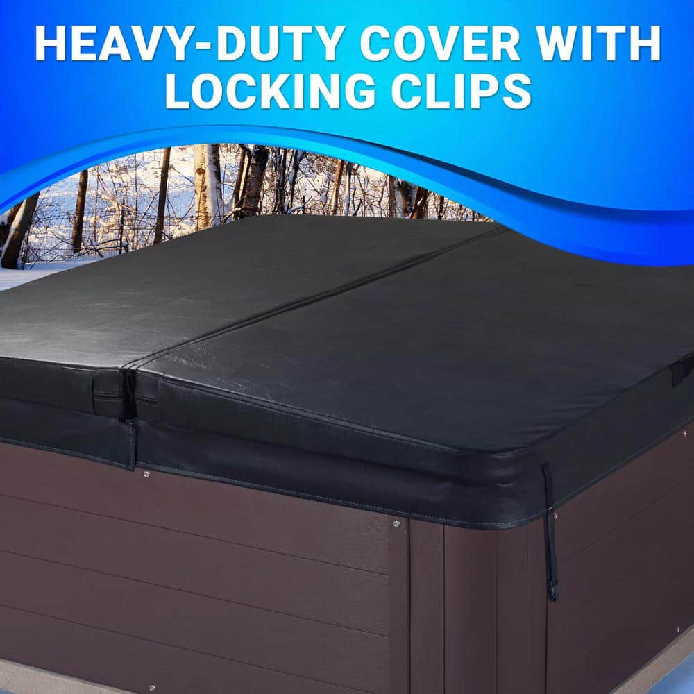 Cobblestone 6-Person Square Electric Hot Tub with 24 Jets