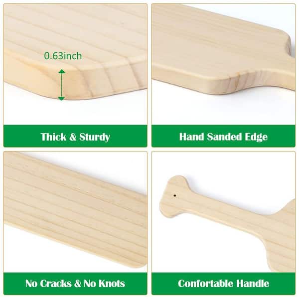 Angel Sar 22 in. Greek Fraternity Paddle, Unfinished Solid Pine