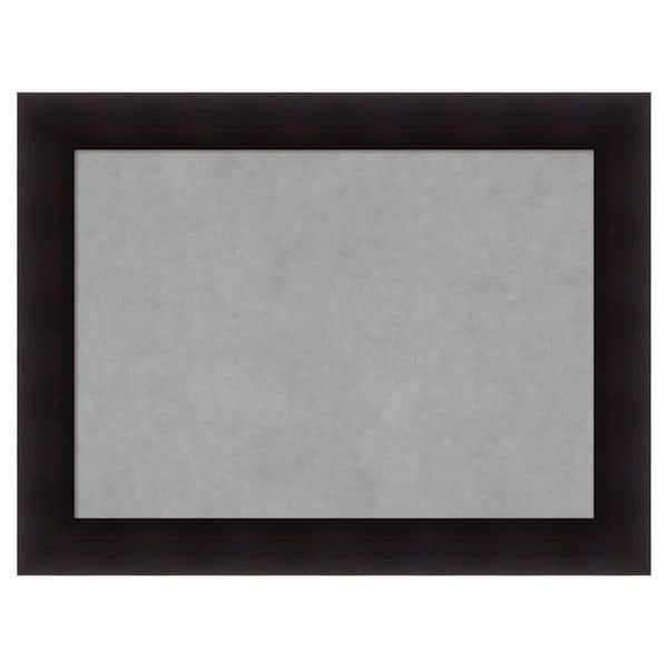 Amanti Art Portico Espresso 34 in. x 26 in. Framed Magnetic Board