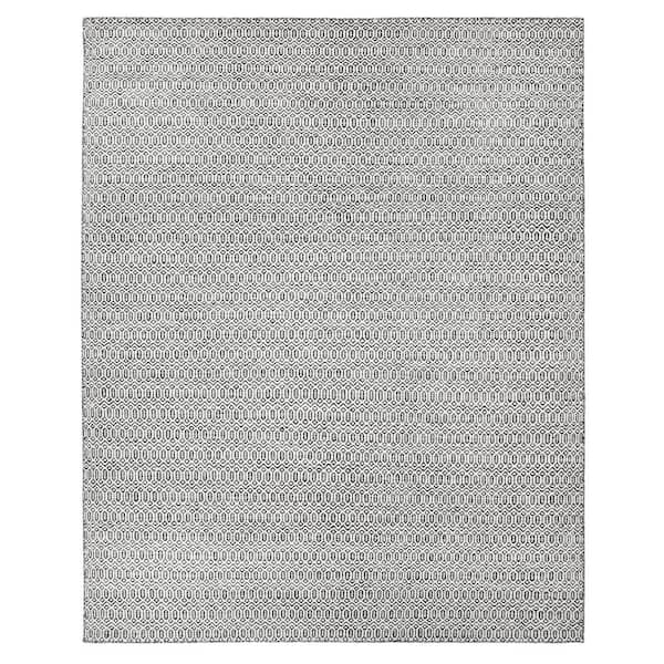 Chatham Contemporary Flatweave Charcoal 10 ft. x 14 ft. Hand Woven Area Rug