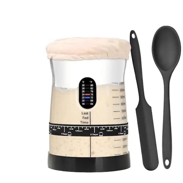 50 oz. Large Capacity Sourdough Starter Jar, Sourdough Bread Baking Supplies for Making Delicious Sourdough Breads