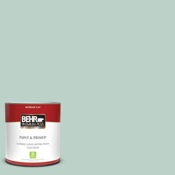 BEHR MARQUEE 1 gal. #S420-2 Moon Glass Flat Exterior Paint & Primer