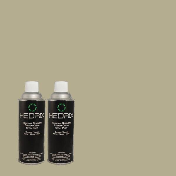 Hedrix 11 oz. Match of PPU10-16 Simply Sage Gloss Custom Spray Paint (2-Pack)