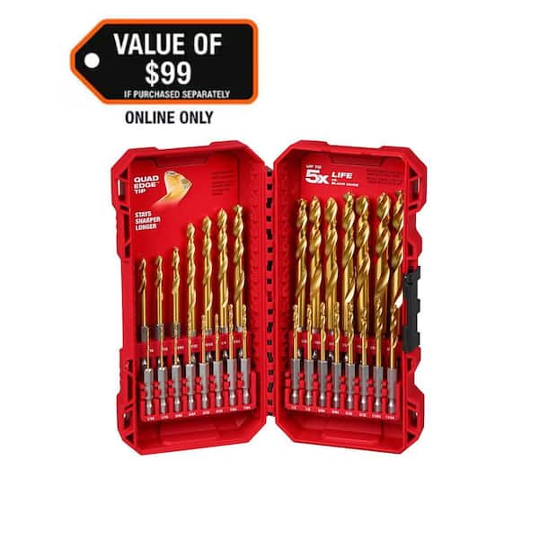 Titanium Drill Bit Set (30-Piece)