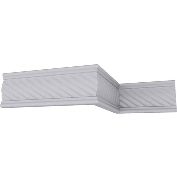 Ekena Millwork SAMPLE - 5/8 in. x 12 in. x 3 in. Urethane Diana Rope Chair Rail Moulding