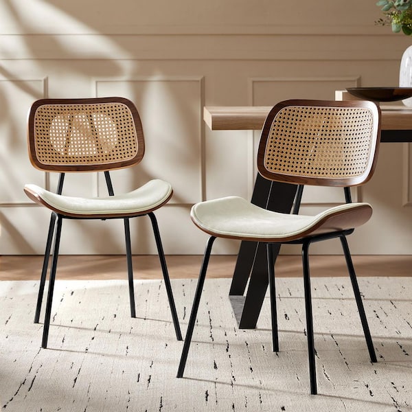 JAYDEN CREATION Brendi Ivory Mid-century Modern Dinning Chair with