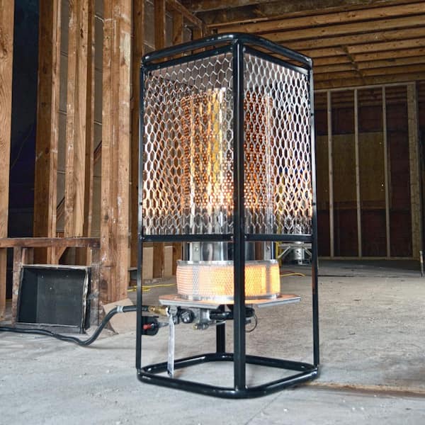125,000 BTU Radiant Portable Propane Outdoor Space Heater with 10 ft. Hose and Regulator