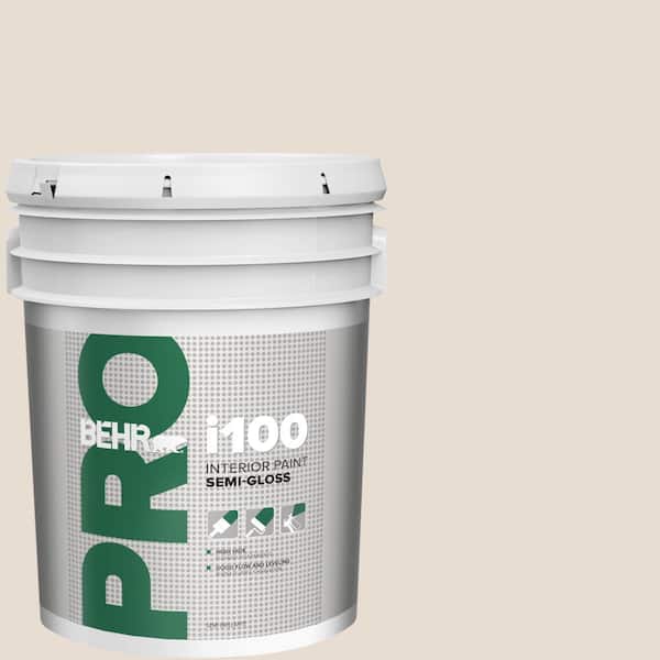 BEHR PRO 5 gal. #ICC-11 Designer White Semi-Gloss Interior Paint