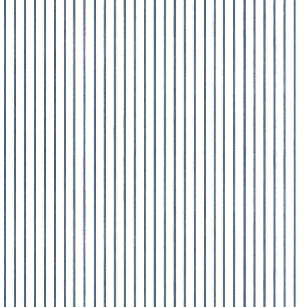 A-Street Prints Oliver Blue Navy Simple Stripe Paper Non-Pasted Non ...