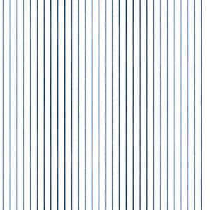 Oliver Blue Navy Simple Stripe Paper Non-Pasted Non-Woven Matte Wallpaper