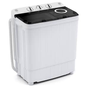 1.6 cu. ft. (17.6 lbs.) Portable Top Load Washer Machine Mini Compact Washer Dryer in Gray