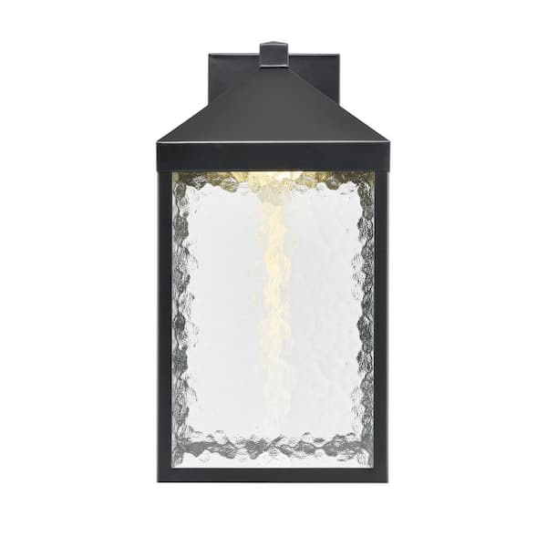 Millennium Lighting Aaron 9 in. LED Light Powder Coated Black Outdoor Clear Textured