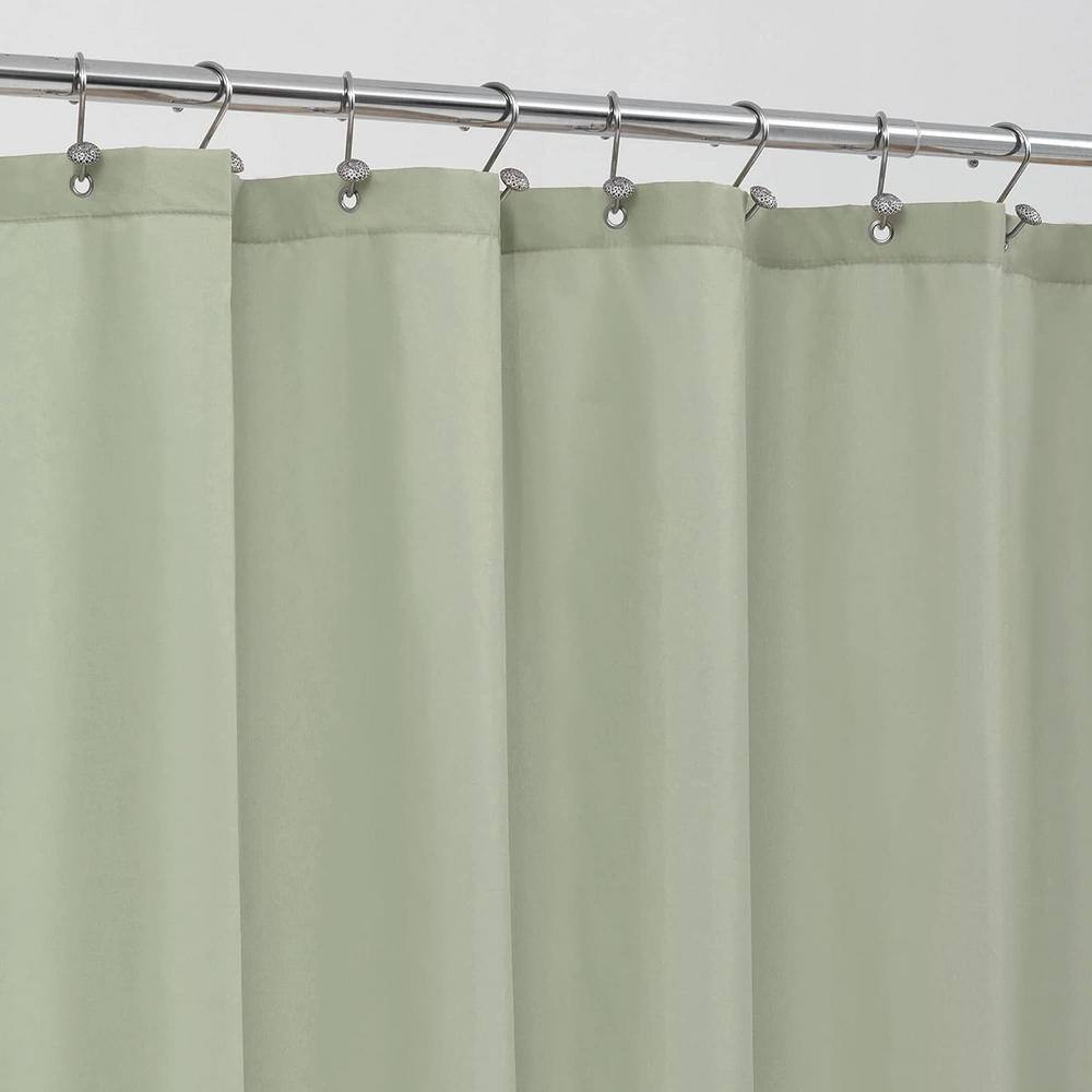 72 in. W x 84 in. L Waterproof Fabric Shower Curtain in Desert Sage