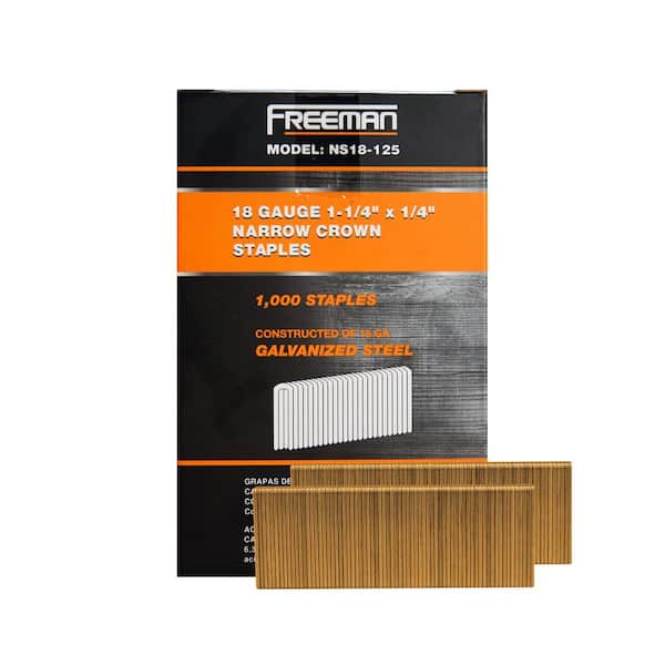 1-1/4 in. 18-Gauge Glue Collated Narrow Crown Staples (1000 Count)