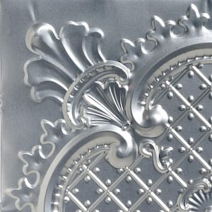 Take Home Sample - Majestic Lacquered Steel 1 ft. x 1 ft. Decorative Tin Style Lay-in Ceiling Tile (1 sq. ft./case)