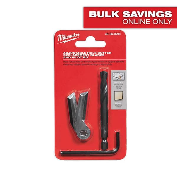 1/4 in. Steel Short Auger Bit Replacement Parts for Adjustable Hole Cutter