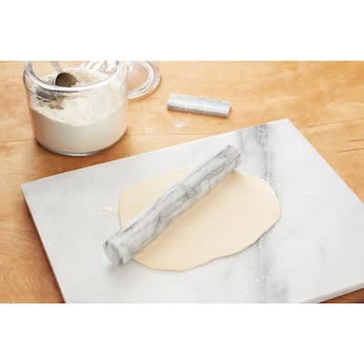 White Marble French Rolling Pin