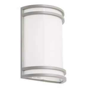 Ventura 10 in. 1-Light Grey LED Wall Sconce