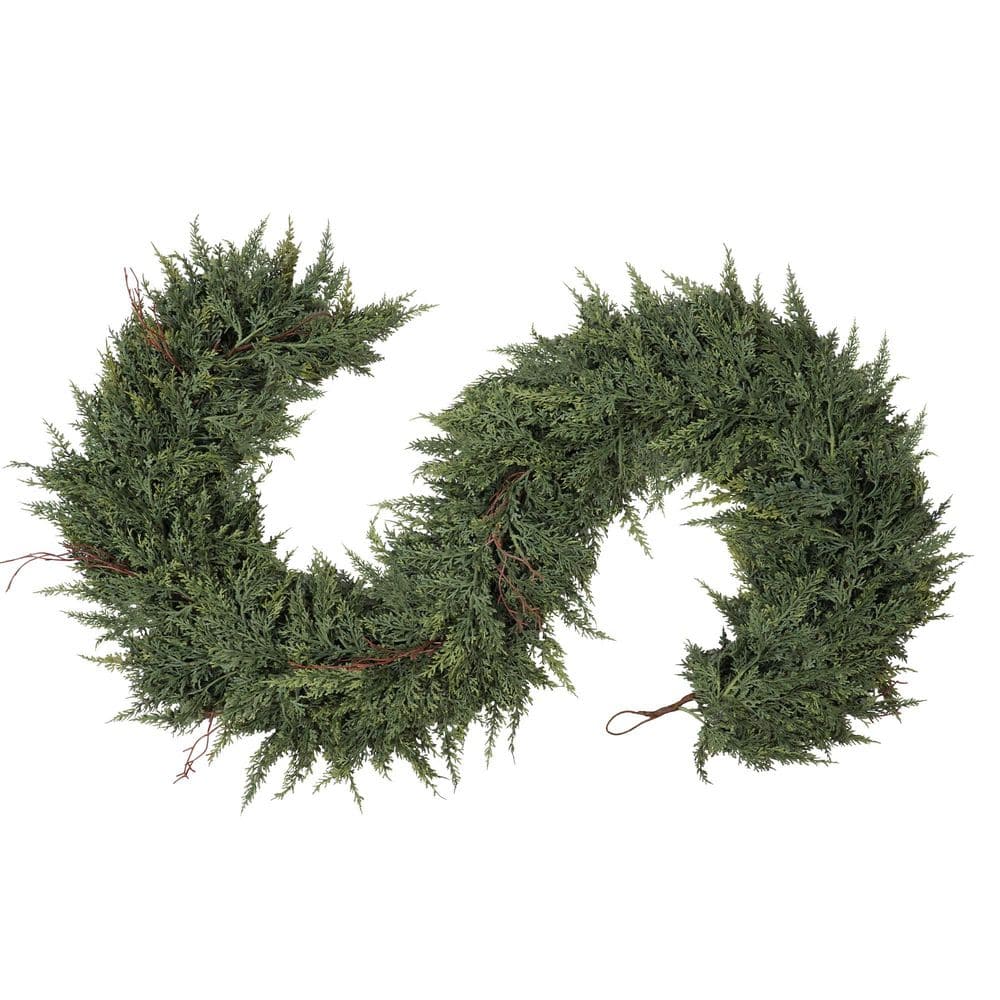 6 ft. Artificial Christmas Garland with Dead Branche Artificial Cedar Garland for Indoor Outdoor Mantle Stair Door Decor price history on PriceWatchPro