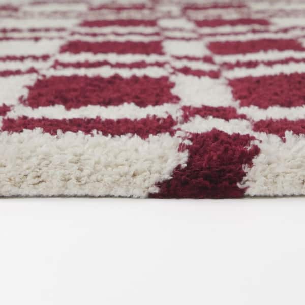 Barker Red 5 ft. x 7 ft. Area Rug