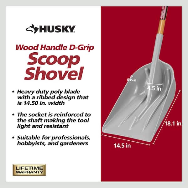 Husky 51 in. Carbon Steel Blade Ice Scraper 77553-950 - The Home Depot