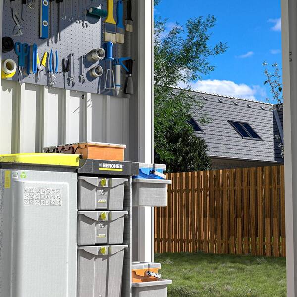 JAXPETY 3 x 3 ft. Outdoor Storage Metal Shed, Garden Tool